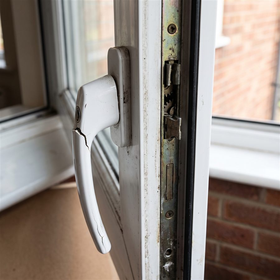 Broken handle & lock in Greater Manchester - before PrimeFab attended