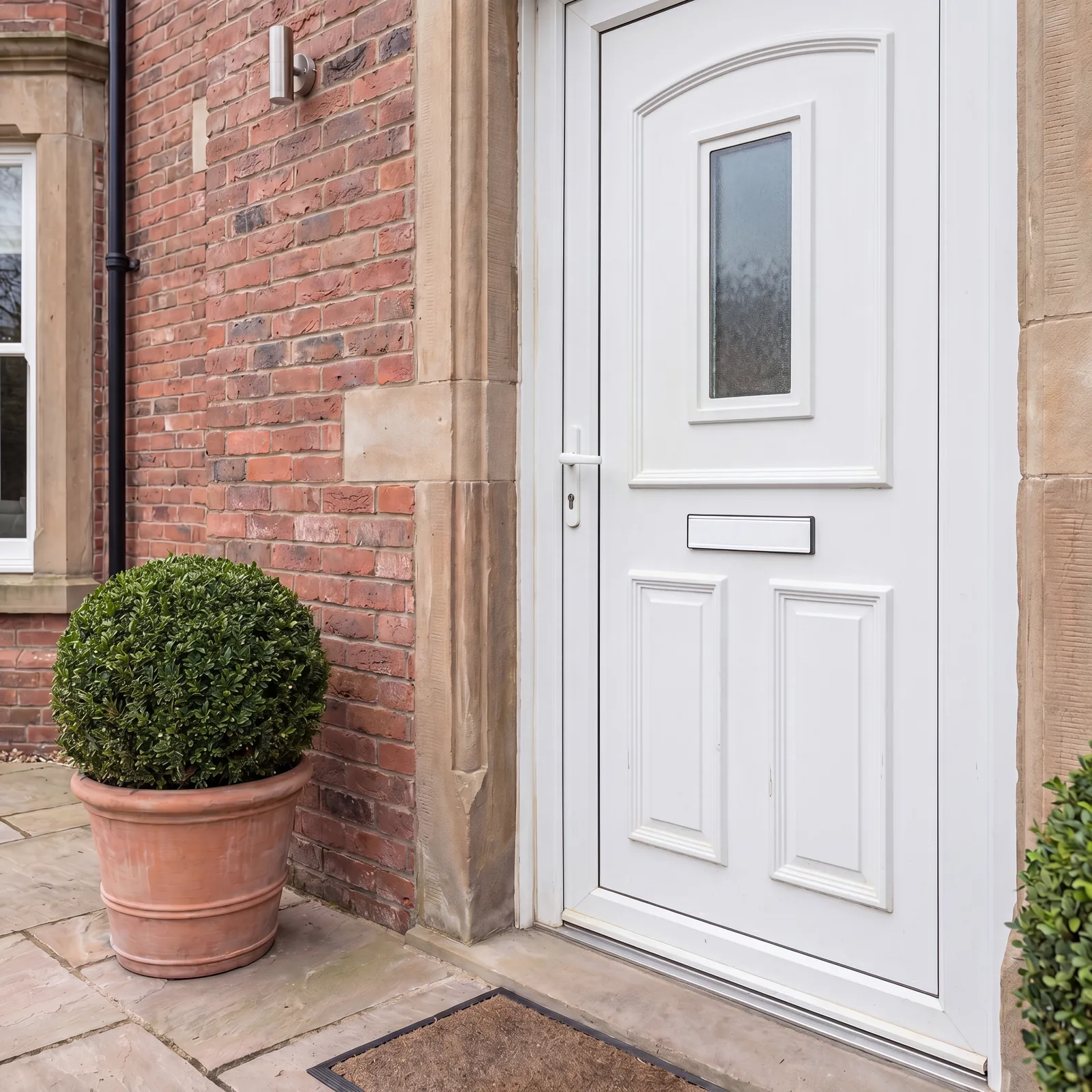 Period home before new composite front door