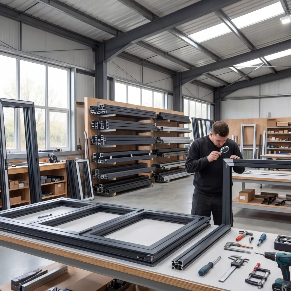Window fabrication in the PrimeFab Trafford Park workshop, Manchester