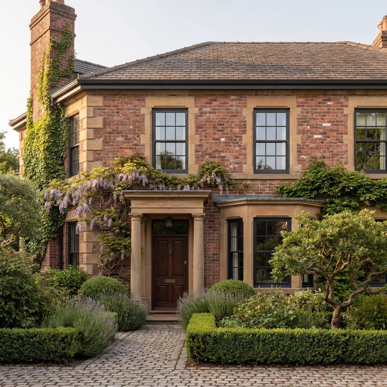 Heritage-style aluminium windows fitted to a period home in Wilmslow
